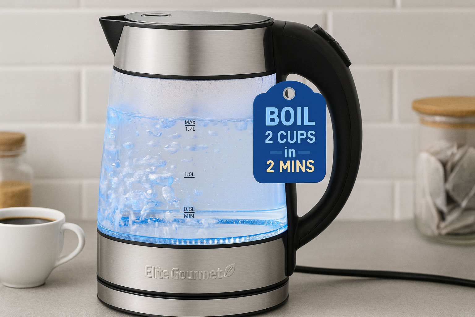 Elite Platinum Stainless Steel Kettle